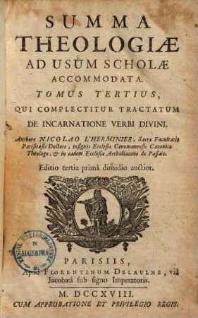 Summa theologiae : ad usum scholae accomodata, 3