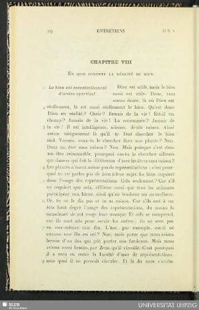 Chapitre VIII. En quoi consiste la réalité du bien