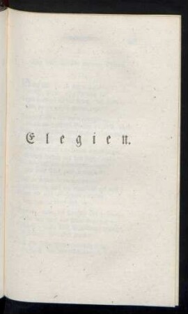 Elegien.
