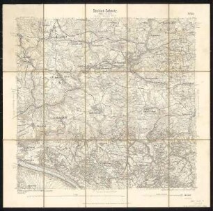 Äquidistantenkarte 85 : Section Sebnitz, 1896 : Section Sebnitz. - 1:25000. - Leipzig: Giesecke & Devrient, 1896. - 1 Kt.