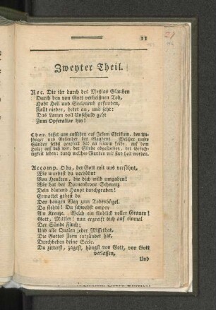 Zweyter Theil.