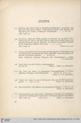 Stoffe (Nr. 153-173)