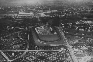 Völkerschlachtdenkmal in Leipzig : Blickrichtung Nordwesten