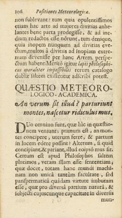 Quaestio Meteorologico-Academica.