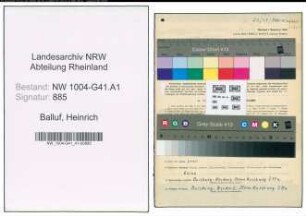 Entnazifizierung Heinrich Balluf , geb. 19.05.1911 (Polizeibeamter)