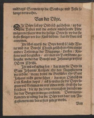 Van der Döpe.