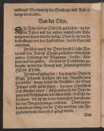 Van der Döpe.