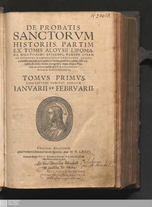 Tomvs Primvs: Complectens Sanctos Mensivm || Ianvarii Et Febrvarii