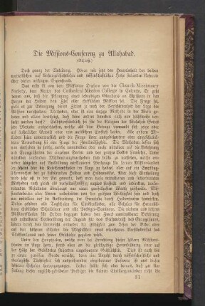 Die Missions-Conferenz zu Allahabad