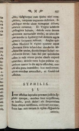 Syphilis.