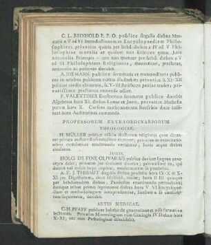 Professorum Extraordinariorum.