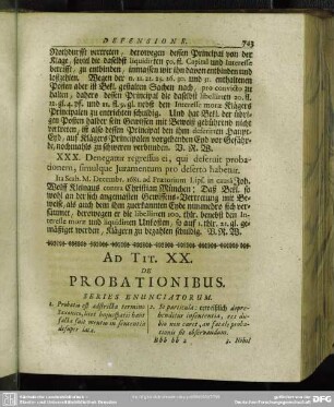 Ad Tit. XX. De Probationibus