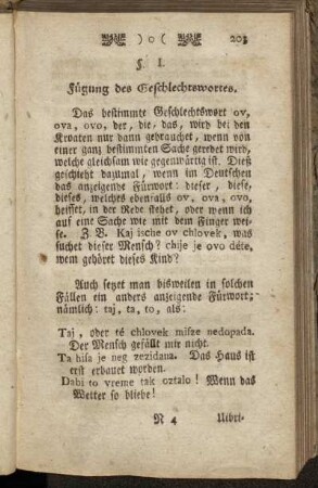 §. I. Fügung des Geschlechtswortes.