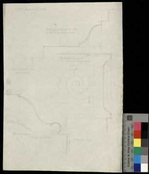 Fensterbank und Fensterstock aus dem Palazzo Massimi