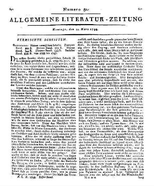 Blätter vermischten Inhalts. Bd. 2-6. Oldenburg: Stalling 1788-97 Mehr nicht ersch.