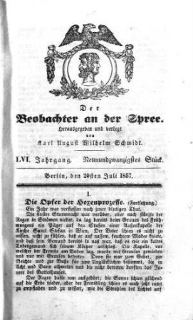 29. Stueck, 20. Juli 1857