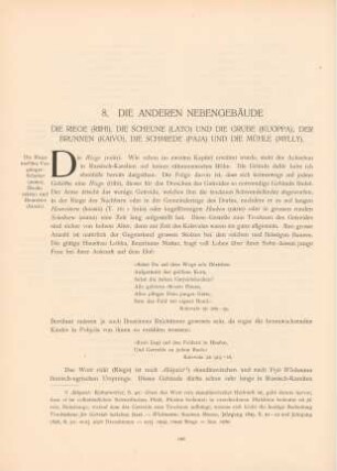 8. Die anderen Nebengebäude