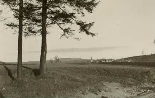 Altenberg-Schellerhau. Blick auf Schellerhau mit dem Kahleberg