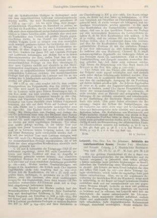 262-264 [Rezension] Leipoldt, Johannes, Geschichte des neutestamentlichen Kanons. Zweiter Teil. Mittelalter und Neuzeit