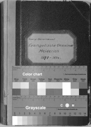 Evangelische Gemeinde Meiderich: Beerdigungen 1871 - 1874