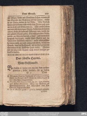 Das fünffte Capitel. Vom Geschmacke.