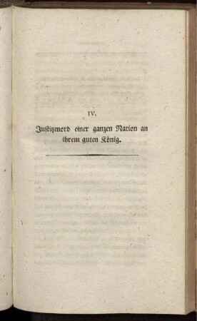 IV. Justizmord einer ganzen Nation an ihrem guten König.