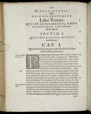 Liber Tertius: Quo De Experimentis, Pædophlebotomiam Concernentibus, agitur.