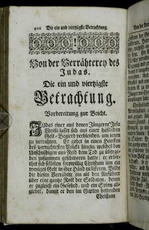 Die ein und viertzigste Betrachtung. - Die zwey und viertzigste Betrachtung.