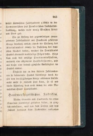 Handwerksgeschichte. Fabriken.