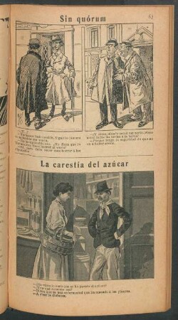 Sin quórum [y] La carestía del azúcar - [Viñetas cómicas]