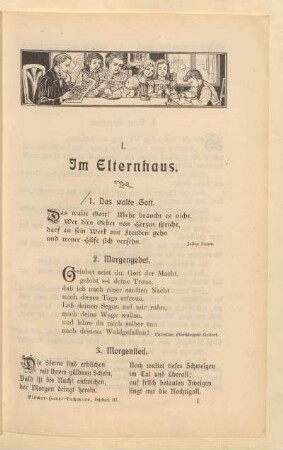 I. Im Elternhaus