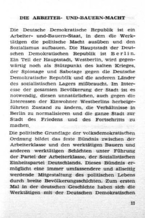 [Politische und ökonomische Grundlagen]