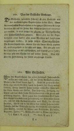 160. Von der Geschichte überhaupt