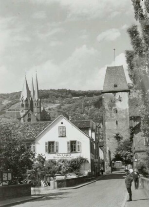 Gelnhausen, Stadtansicht : Gelnhausen. Stadtansicht mit Marienkirche von Süden
