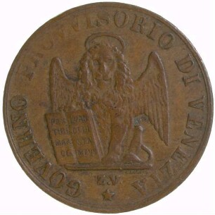 Münze, 5 Centesimi, 1849