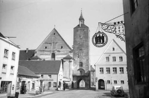 Mindelheim: [Mariä Verkündigung und Schnäbelinstorturm]