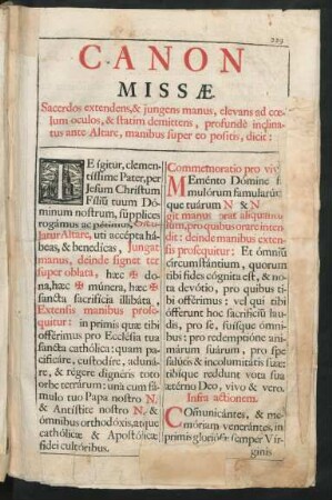 Canon Missae