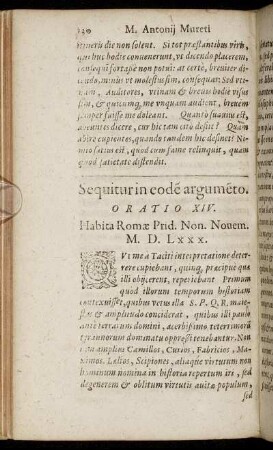 Sequitur in eode argumento. Oratio XIV.