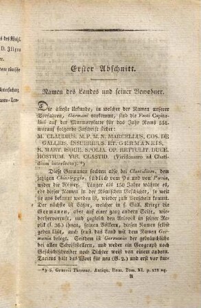 Germanien unter den Römern