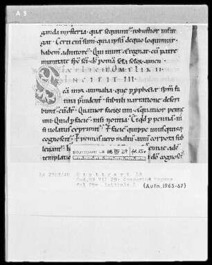 Gregorius Magnus, Homiliae in Ezecchielem — Initiale S, Folio 25verso