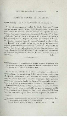 Comtes rendus et analyses.