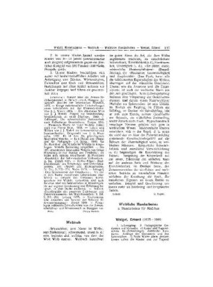 Weibliche Handarbeiten s. Handarbeiten für Mädchen