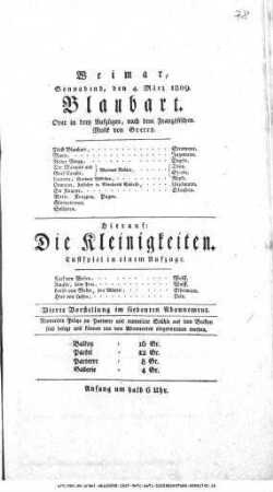 Die Kleinigkeiten