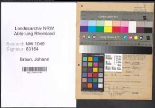 Entnazifizierung Johann Braun , geb. 29.10.1892 (Kraftfahrer)