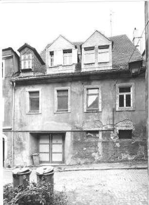 Pirna-Altstadt, Fleischergasse 7. Wohnhaus (18. Jh.). Straßenansicht