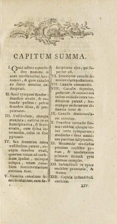 Capitum Summa.