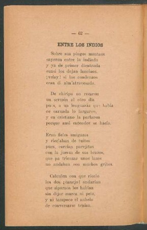 Entre los Indios