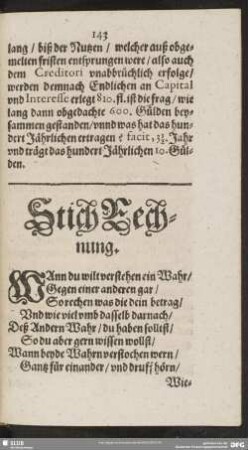 StichRechnung