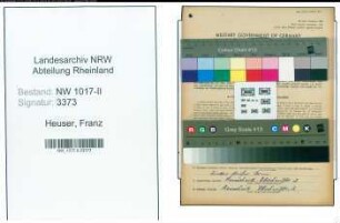 Entnazifizierung Franz Heuser , geb. 24.04.1891 (Gastwirt)