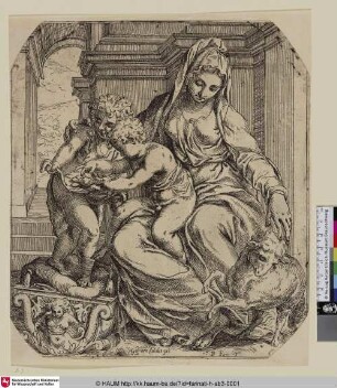 [La Ste. Vierge; Madonna mit Christuskind und Johannesknabe]